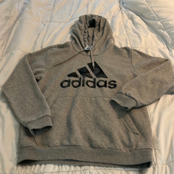 adidas Other - NWOT Adidas grey hooded sweatshirt
